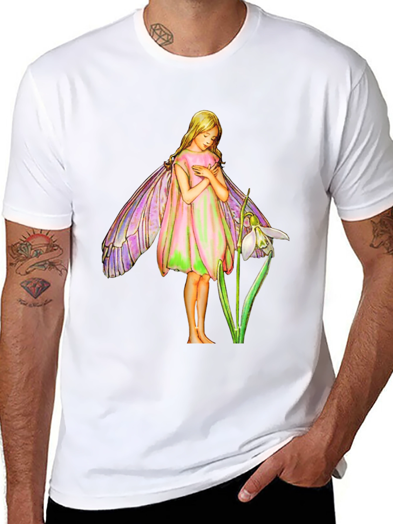 Fairy Graphic Tee - Whimsical Cotton T-Shirt