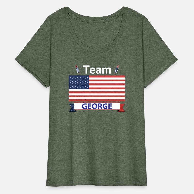 Team George US American Flag Star Stripe