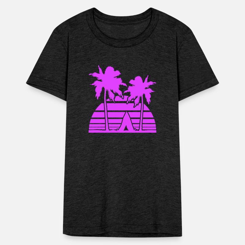 Tent Palm Trees Recreation Beach Vacation Outdoor