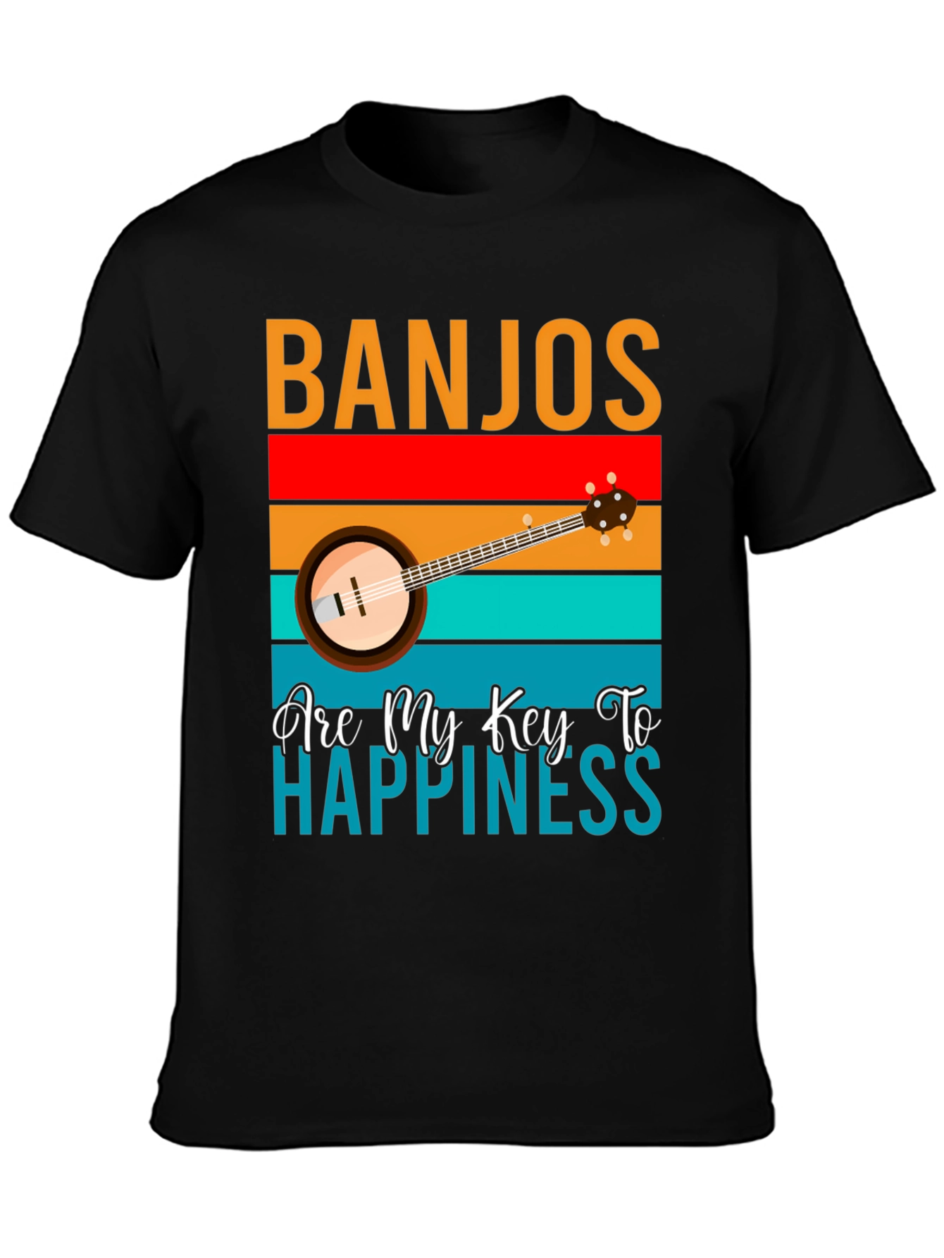 Banjos Are My Key To Happiness T-Shirt