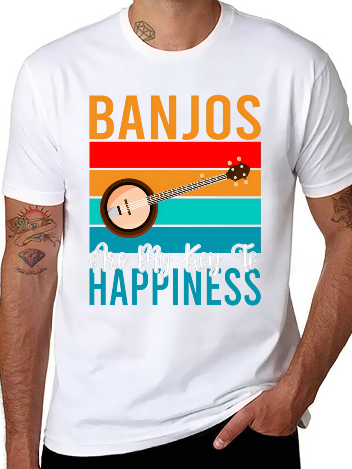 Banjos Are My Key To Happiness T-Shirt