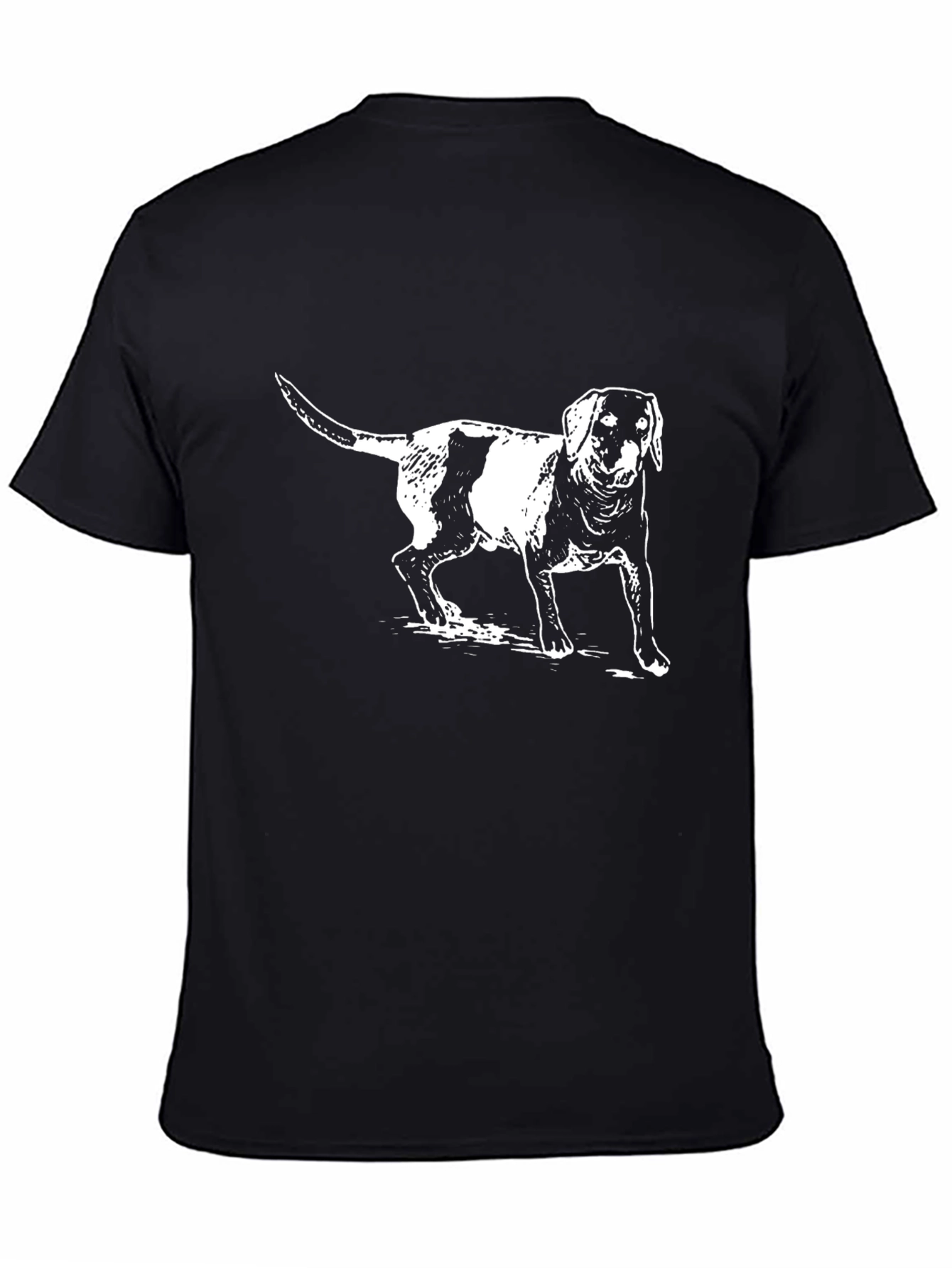Dog Graphic Black T-Shirt
