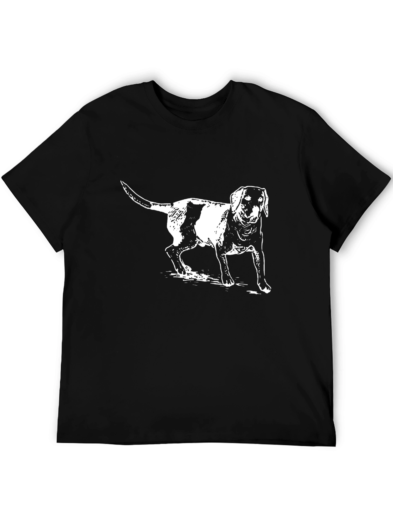 Dog Graphic Black T-Shirt
