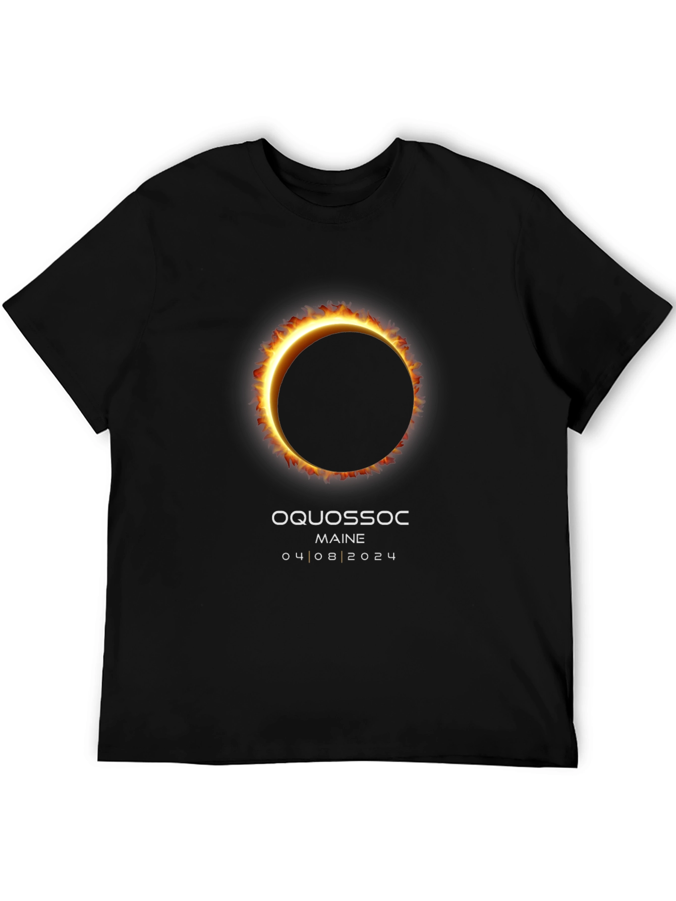 Oquossoc Maine Solar Eclipse 2024 T-Shirt