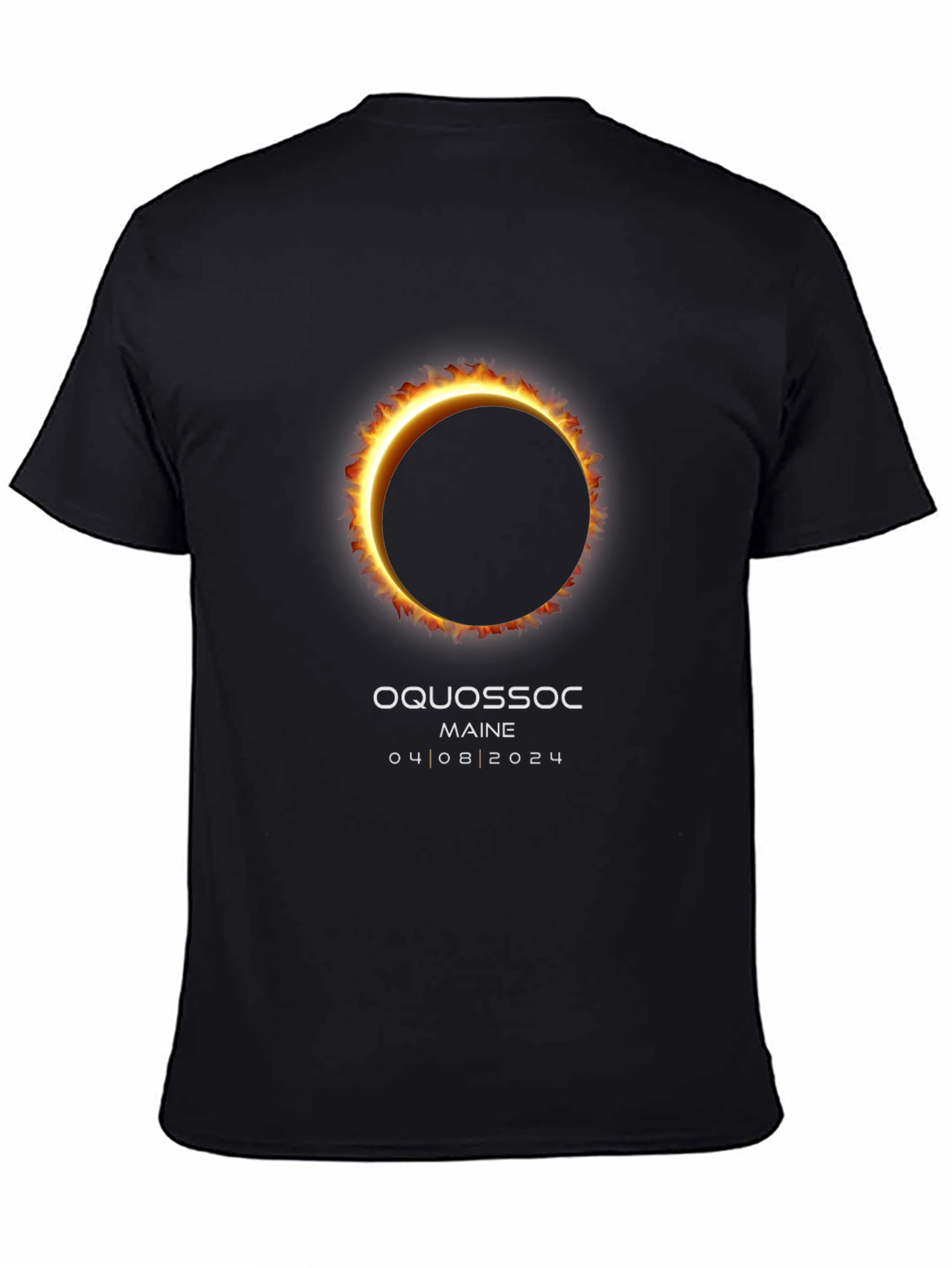 Oquossoc Maine Solar Eclipse 2024 T-Shirt