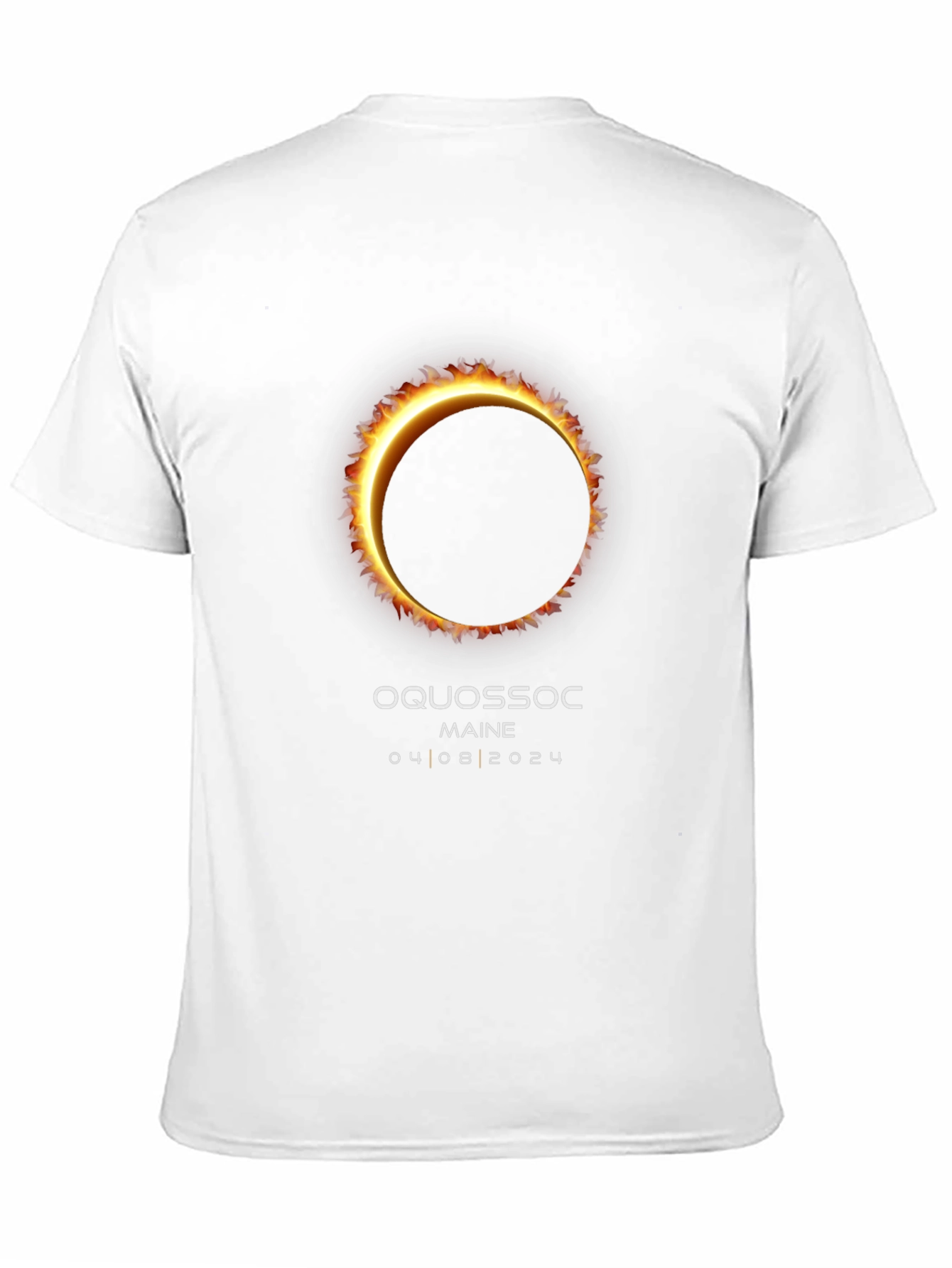 Oquossoc Maine Solar Eclipse 2024 T-Shirt