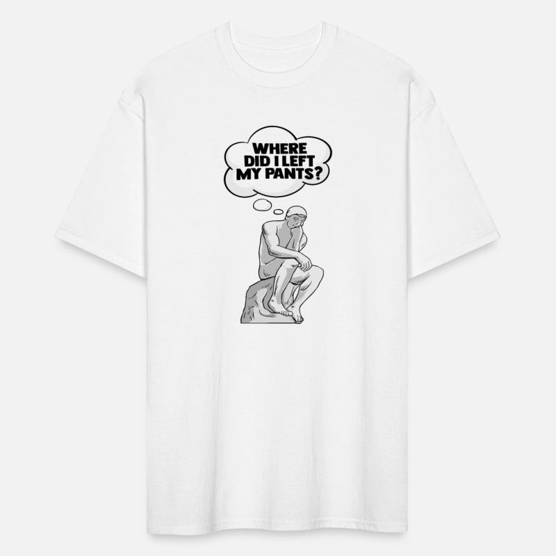 Thinker Statue Pants Design for a Philosophy