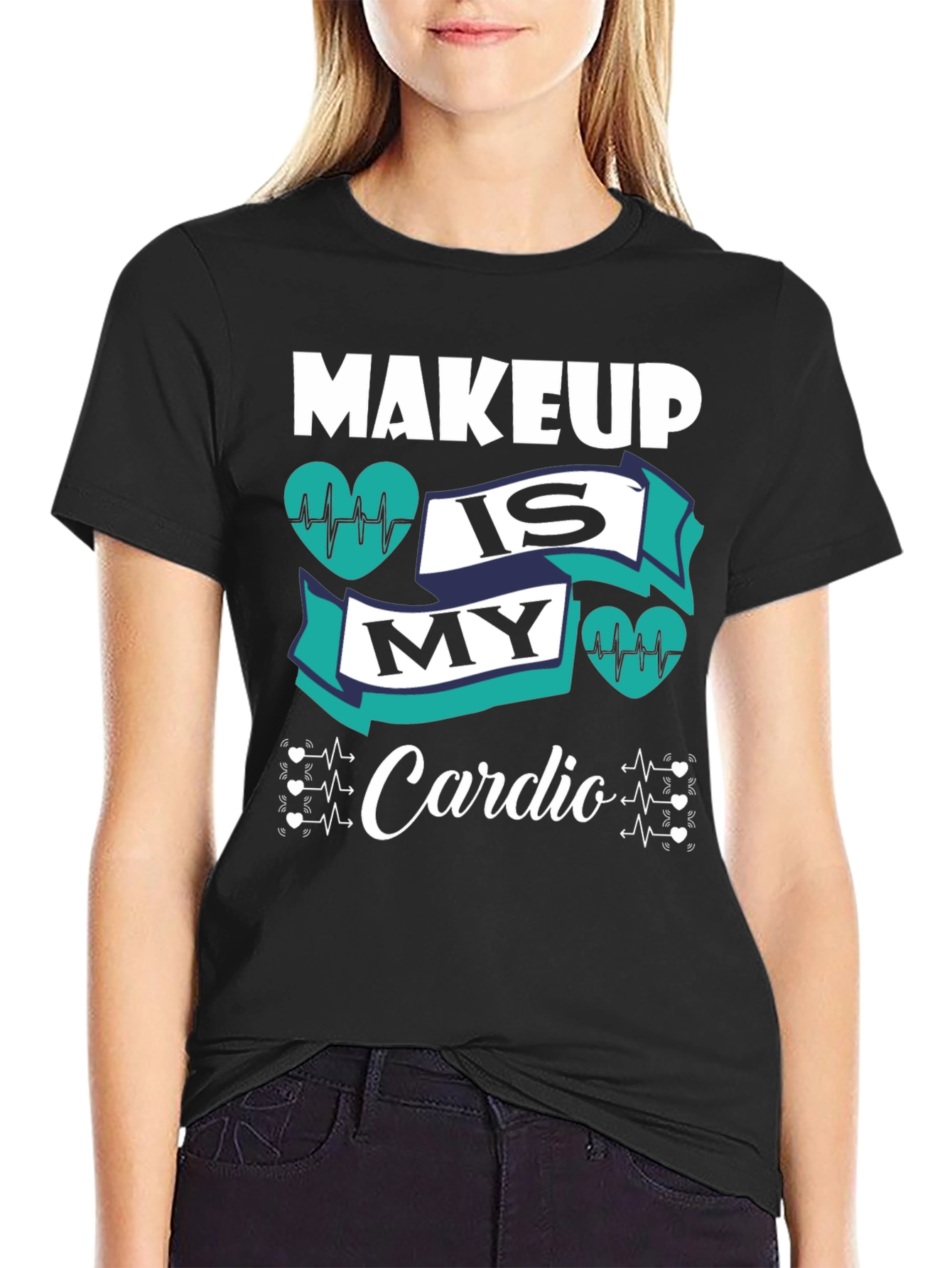 Makeup Is My Cardio Graphic Tee
