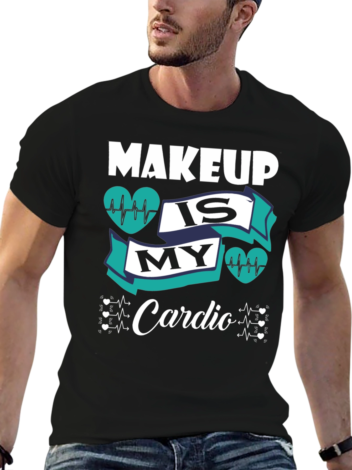 Makeup Is My Cardio Graphic Tee