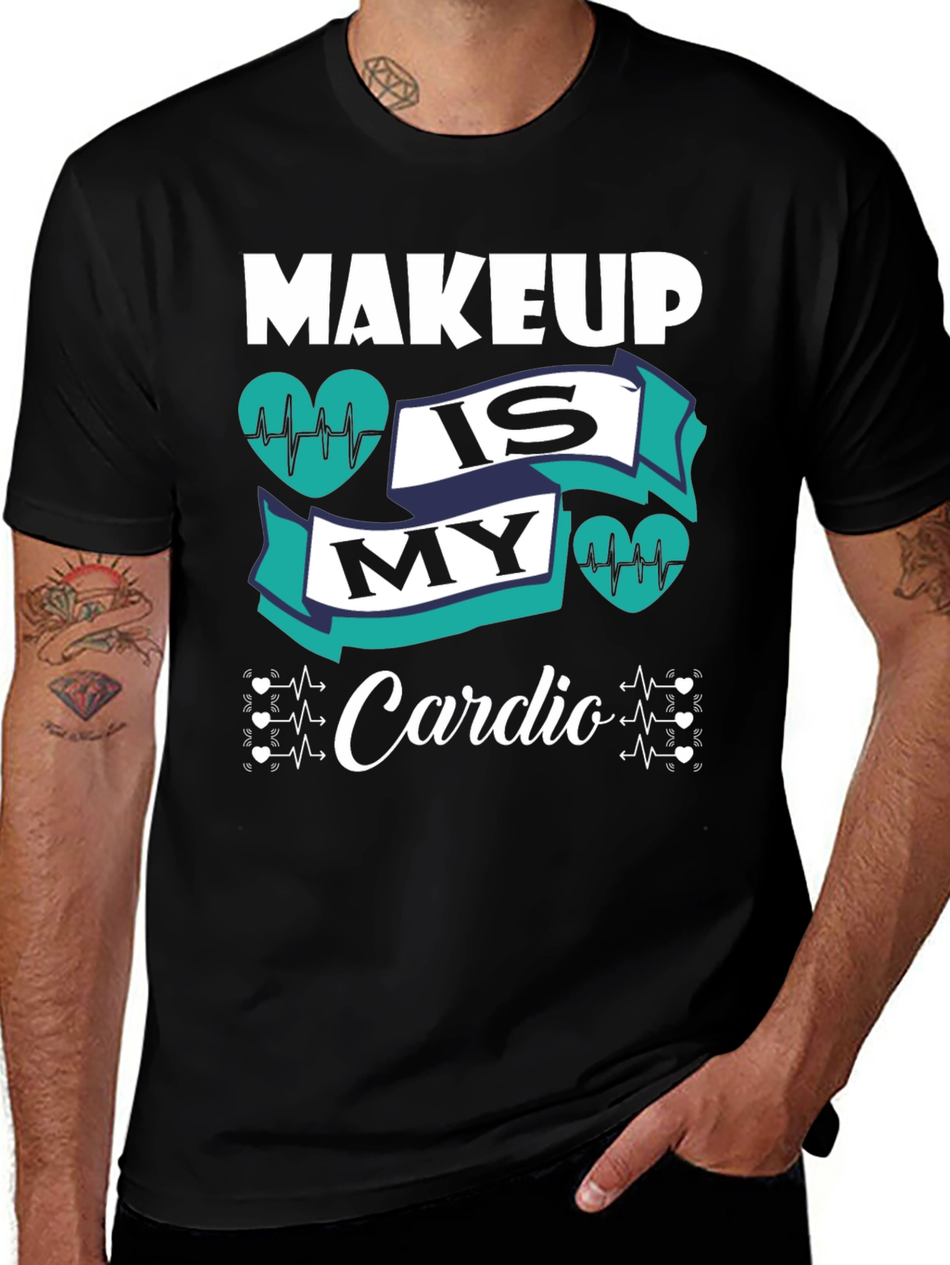 Makeup Is My Cardio Graphic Tee