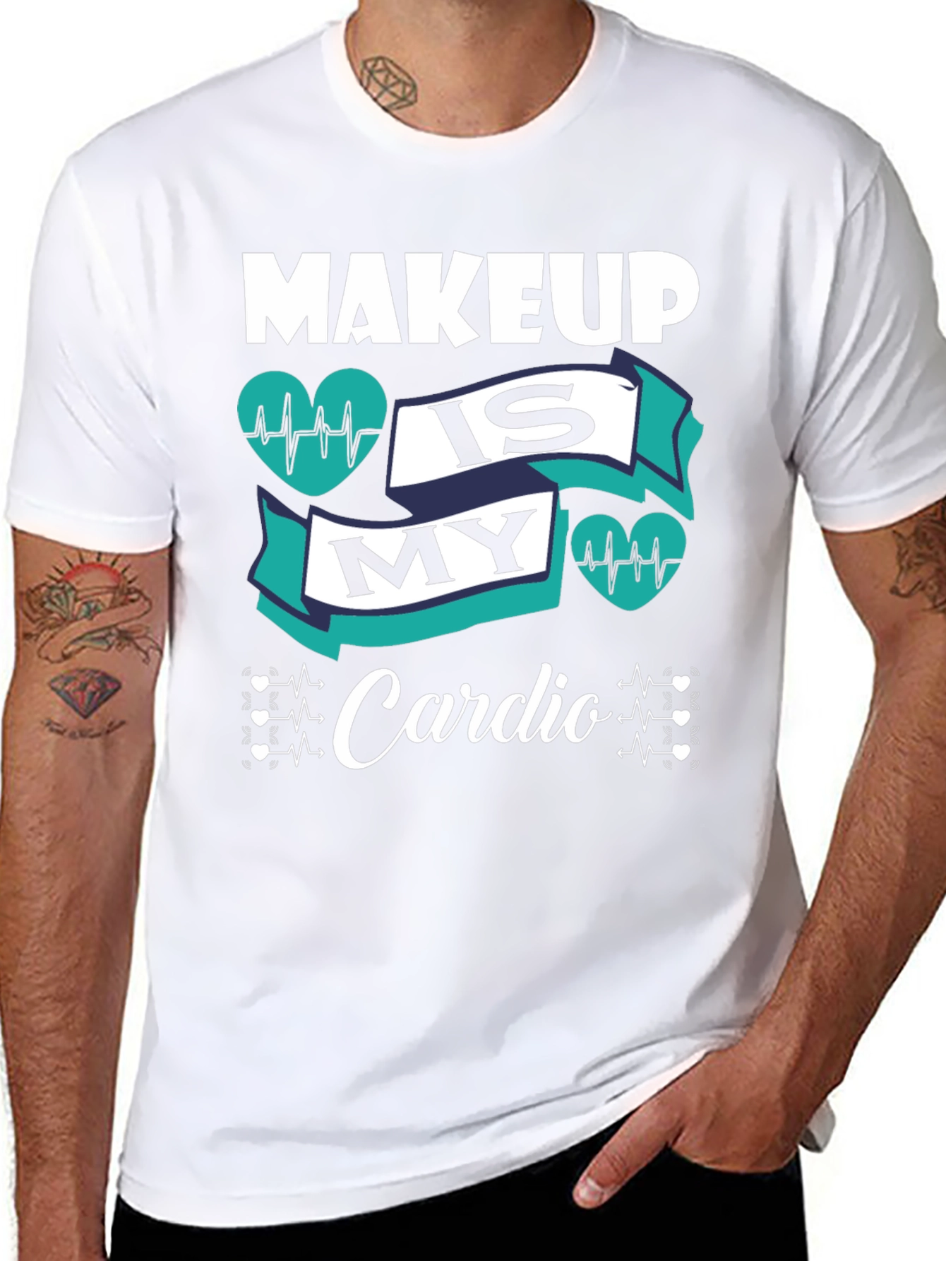 Makeup Is My Cardio Graphic Tee