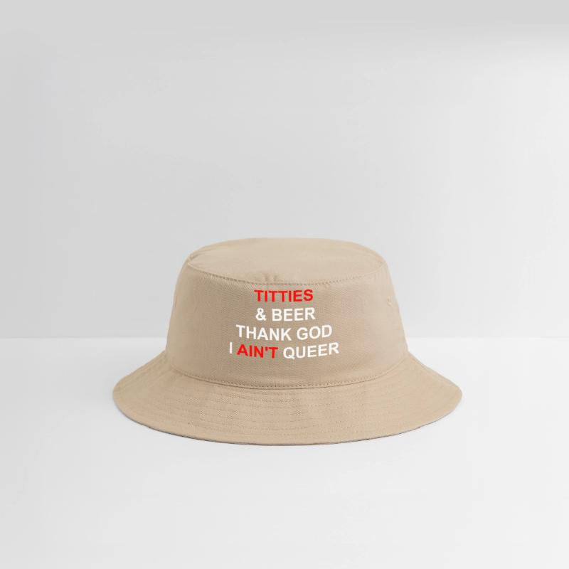 Titties & Beer Thank God I Ain't Queen Apparel
