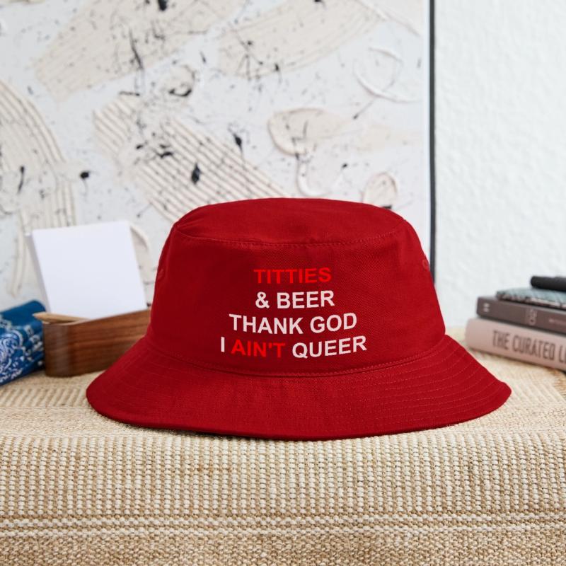 Titties & Beer Thank God I Ain't Queen Apparel