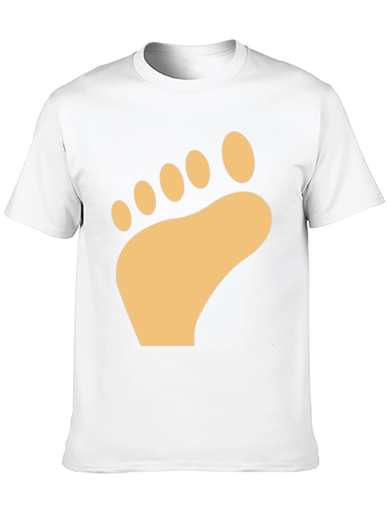 Barefoot Print T-Shirt - Soft Cotton Comfort
