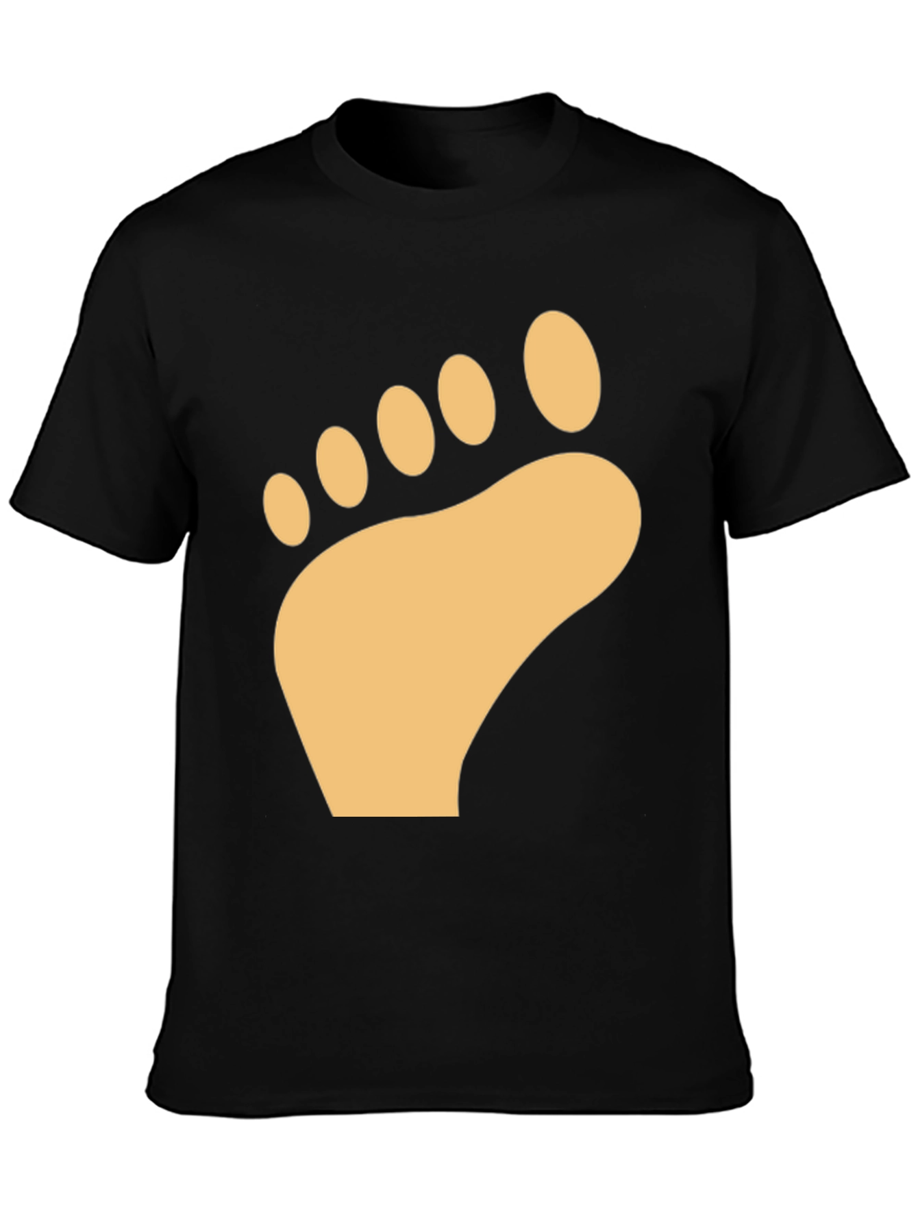 Barefoot Print T-Shirt - Soft Cotton Comfort