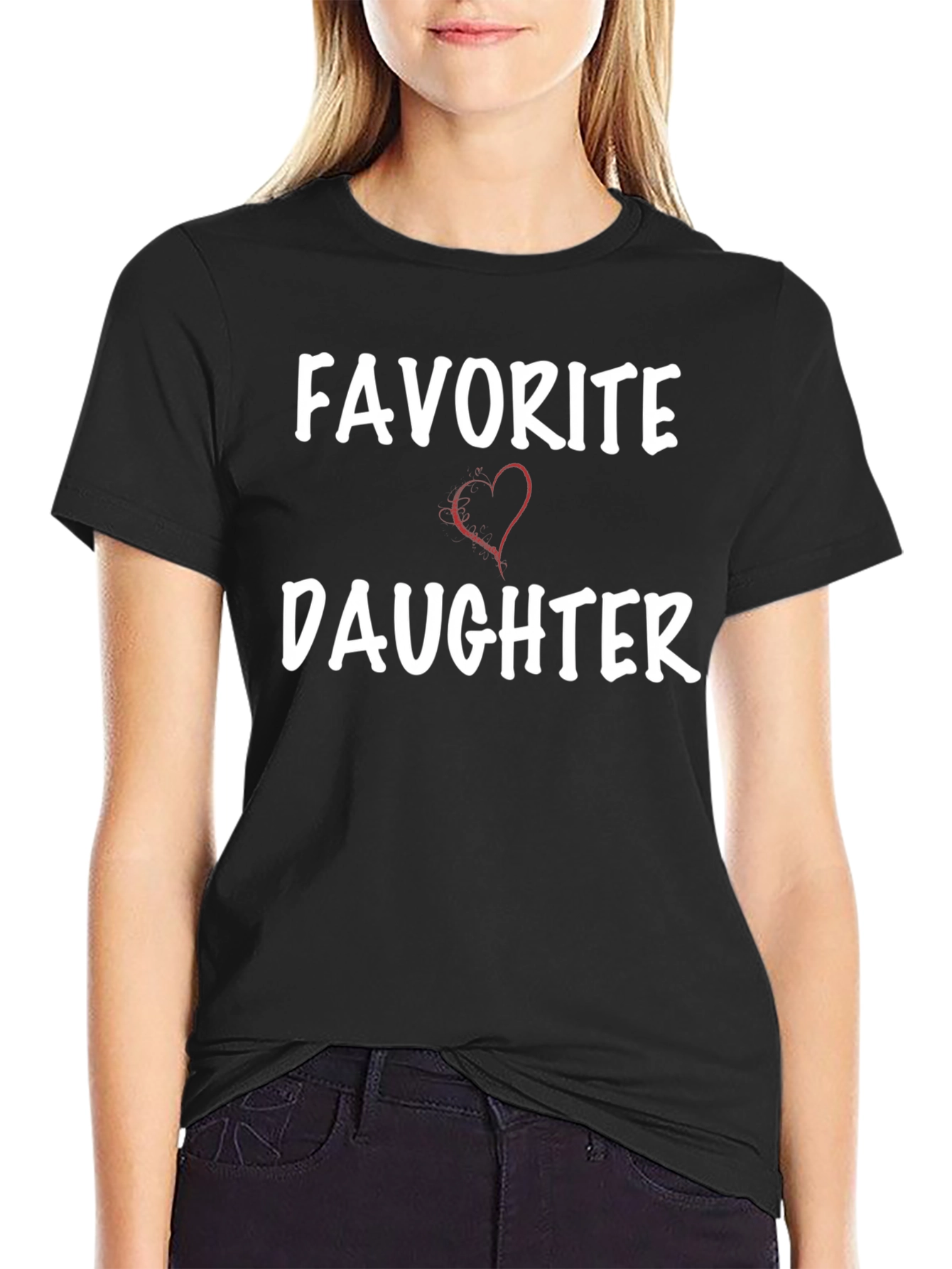 Favorite Daughter Heart Graphic T-Shirt