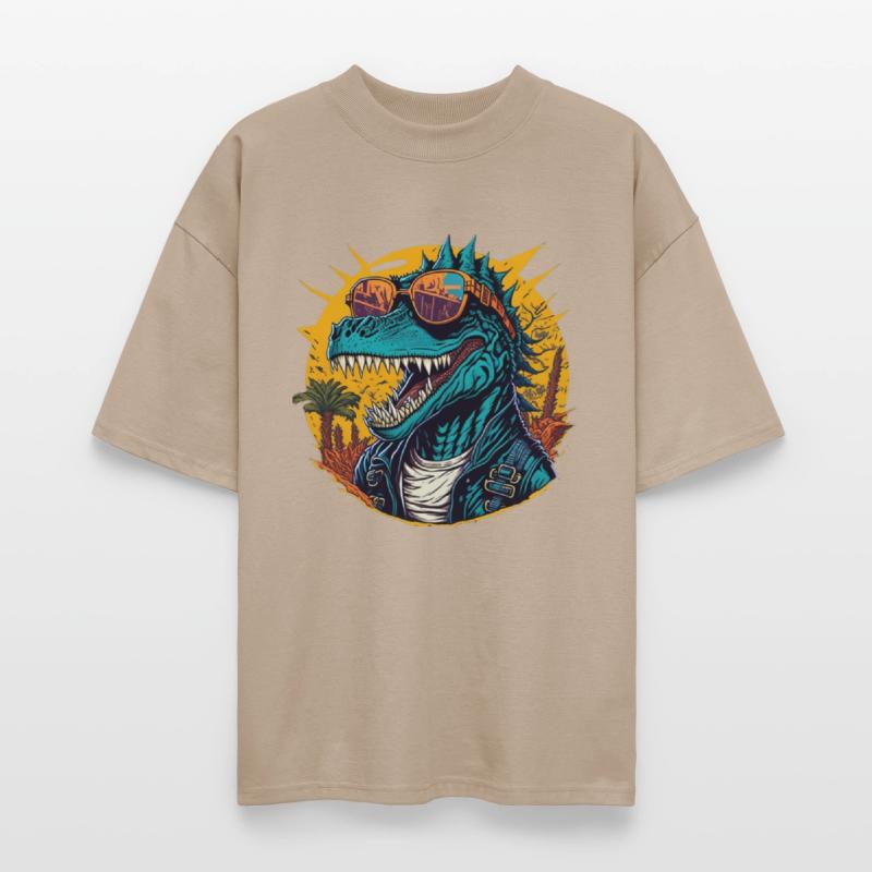 Trendy Dinosaur in Streetwear Art