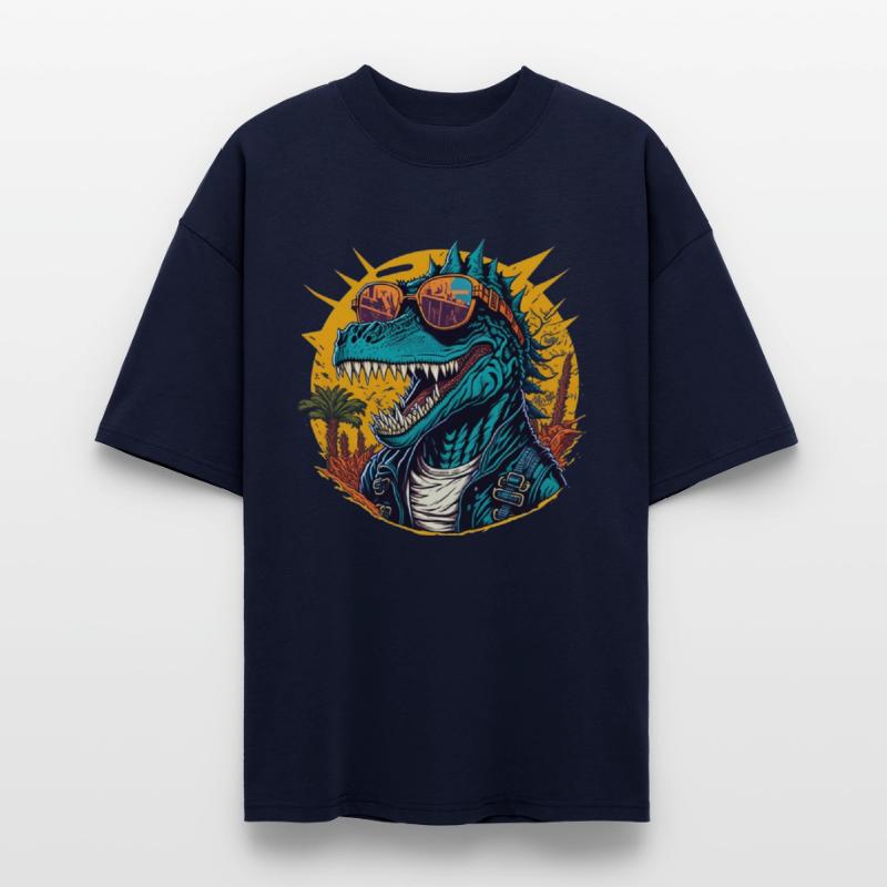 Trendy Dinosaur in Streetwear Art