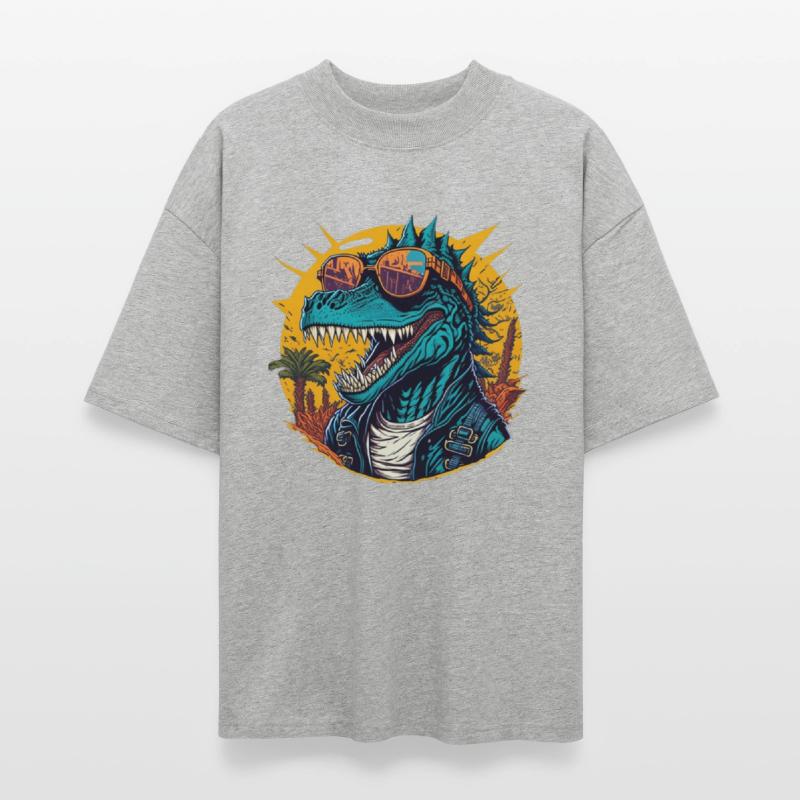 Trendy Dinosaur in Streetwear Art