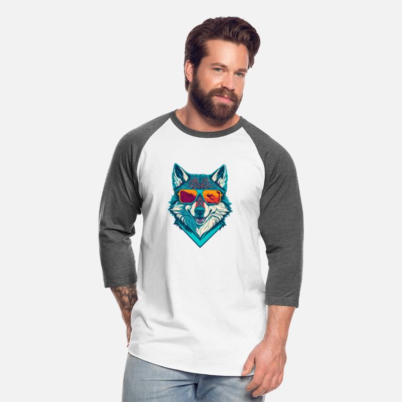 Trendy smiling Wolf portrait