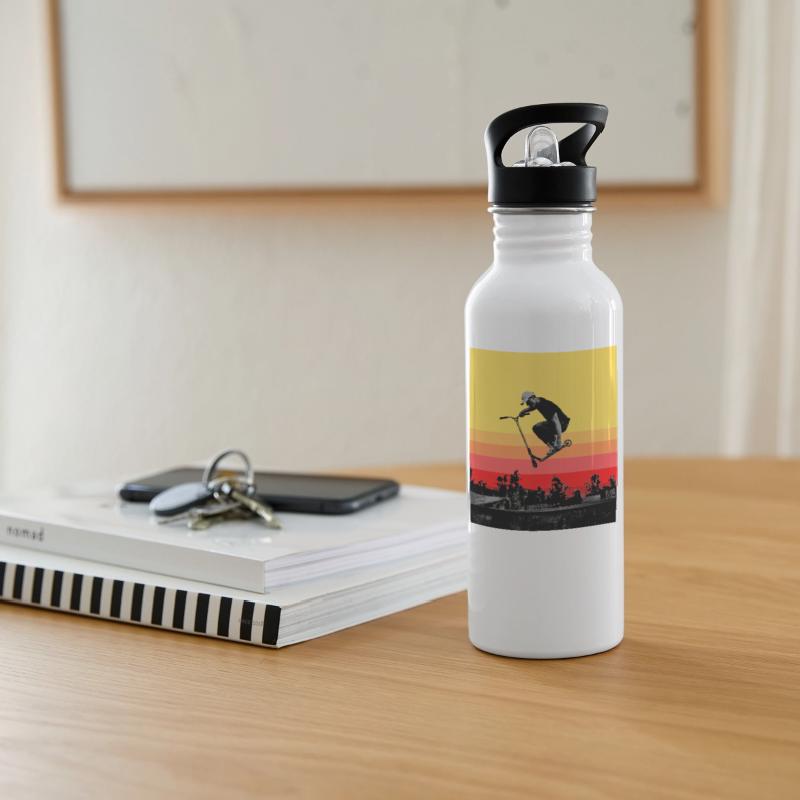 Trick Scooter Stunt Freestyle Tail Grab Sunset