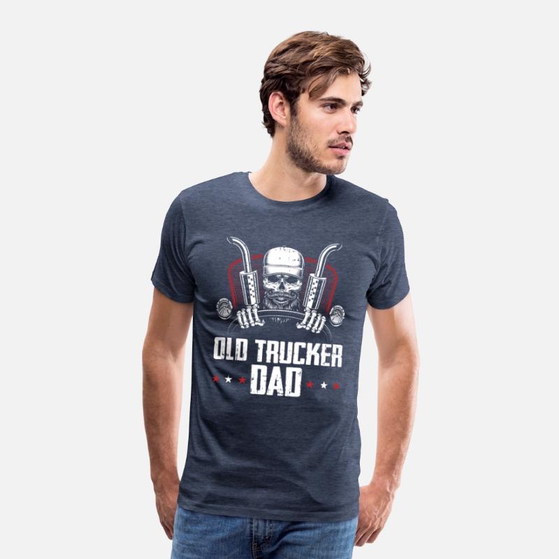 Truck Driver Dad Old Man Trucker