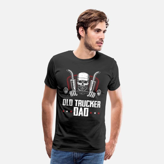 Truck Driver Dad Old Man Trucker