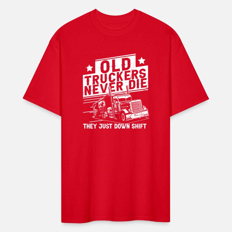 Truck Driver Shift Old Man Trucker