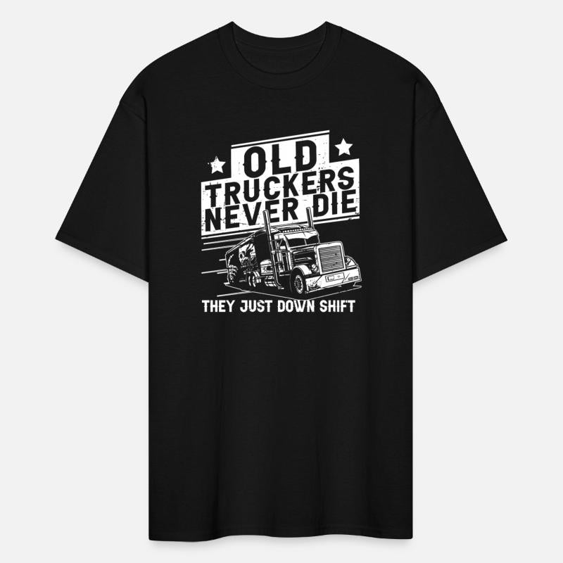 Truck Driver Shift Old Man Trucker