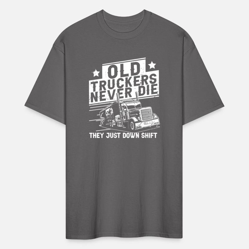 Truck Driver Shift Old Man Trucker