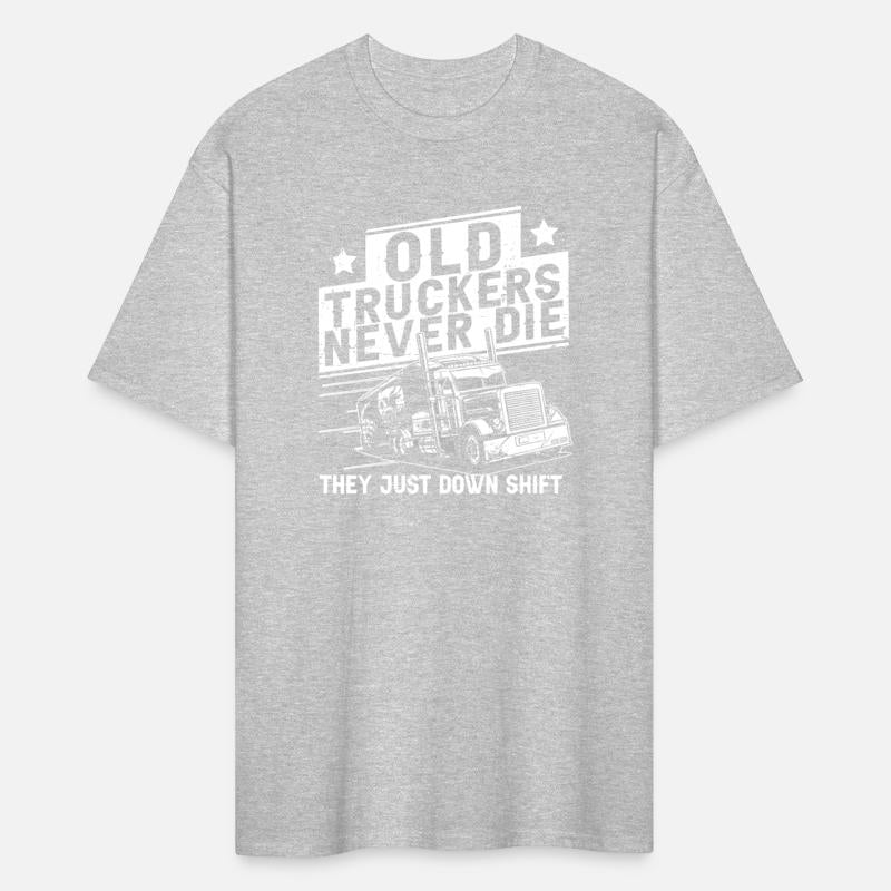 Truck Driver Shift Old Man Trucker