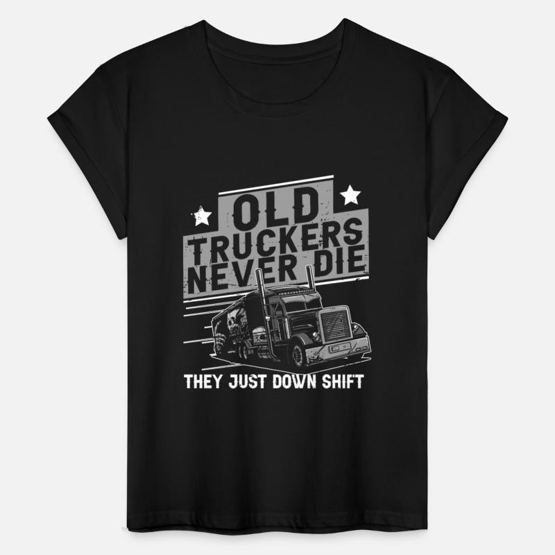 Truck Driver Shift Old Man Trucker