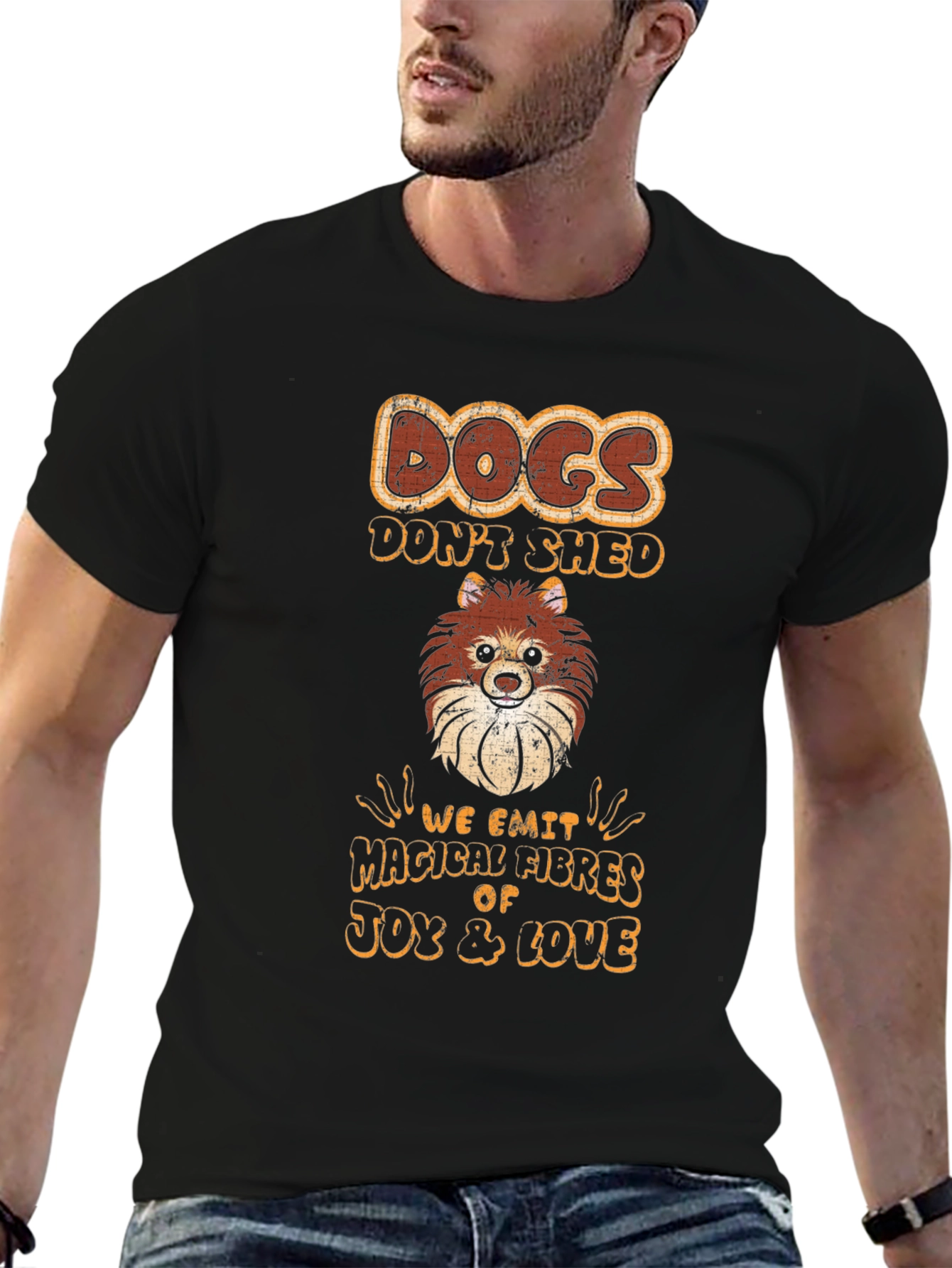 Dogs Dont Shed T-Shirt Pom Dog Tee