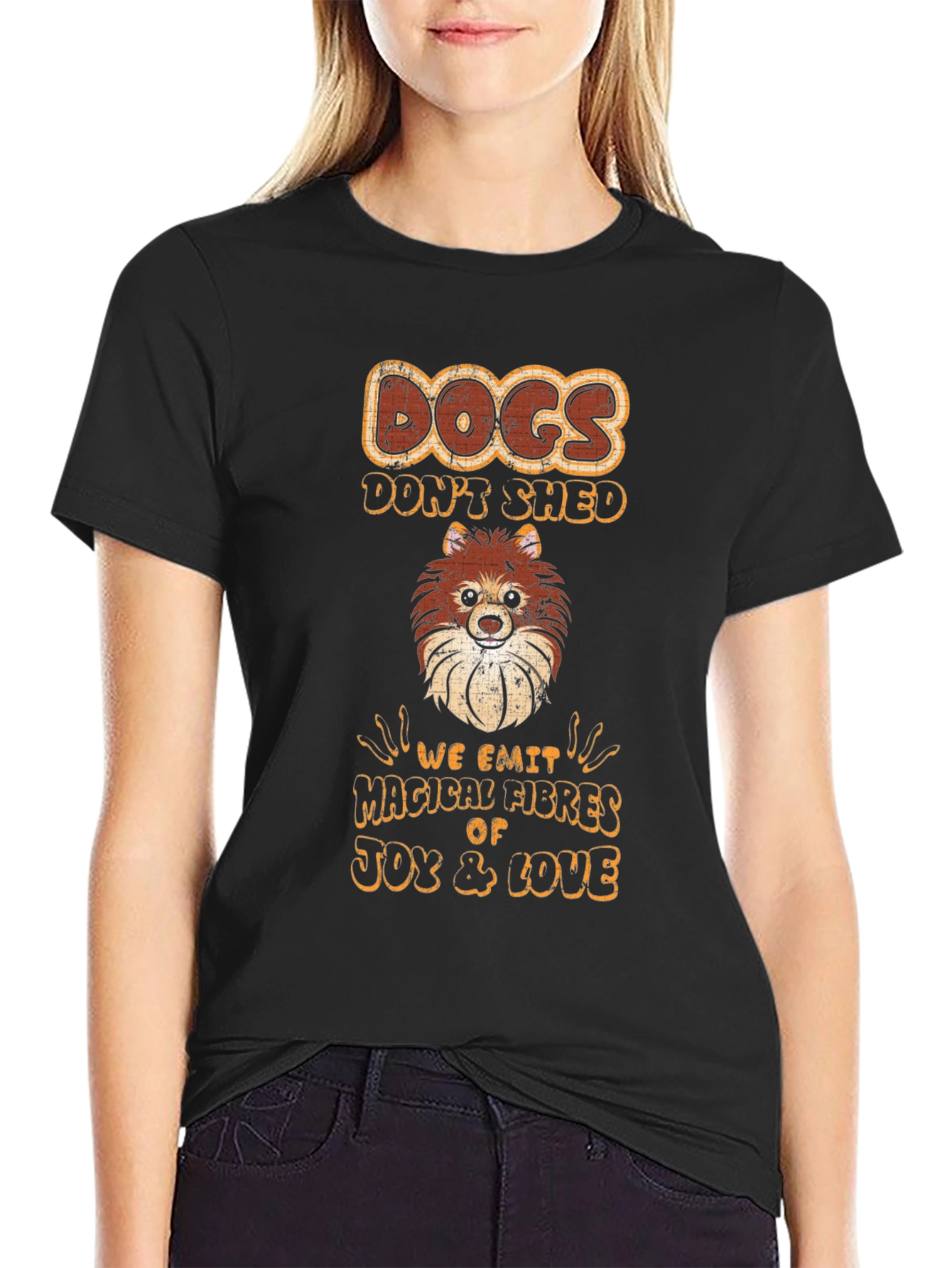 Dogs Dont Shed T-Shirt Pom Dog Tee
