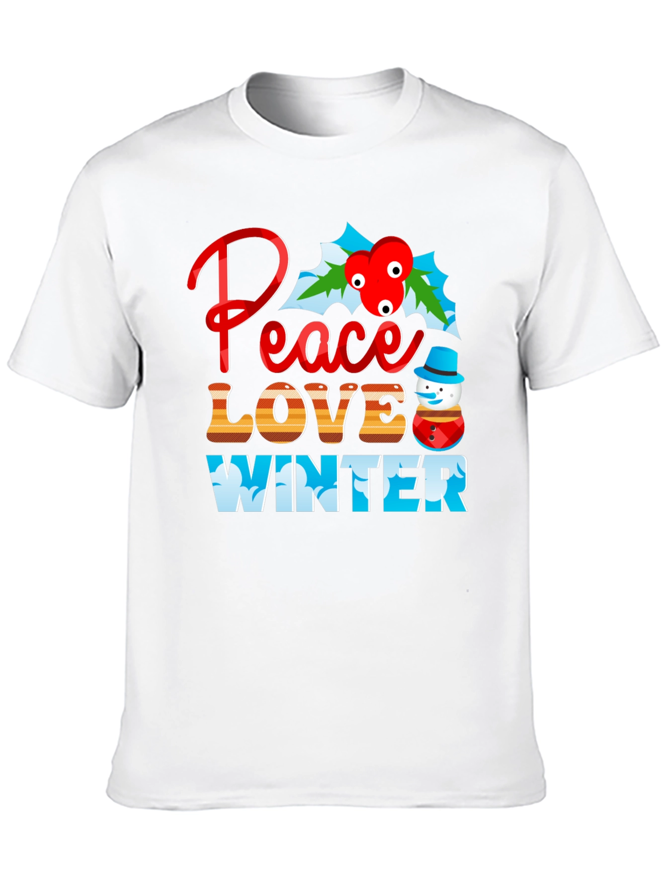 Peace Love Winter Graphic Tee