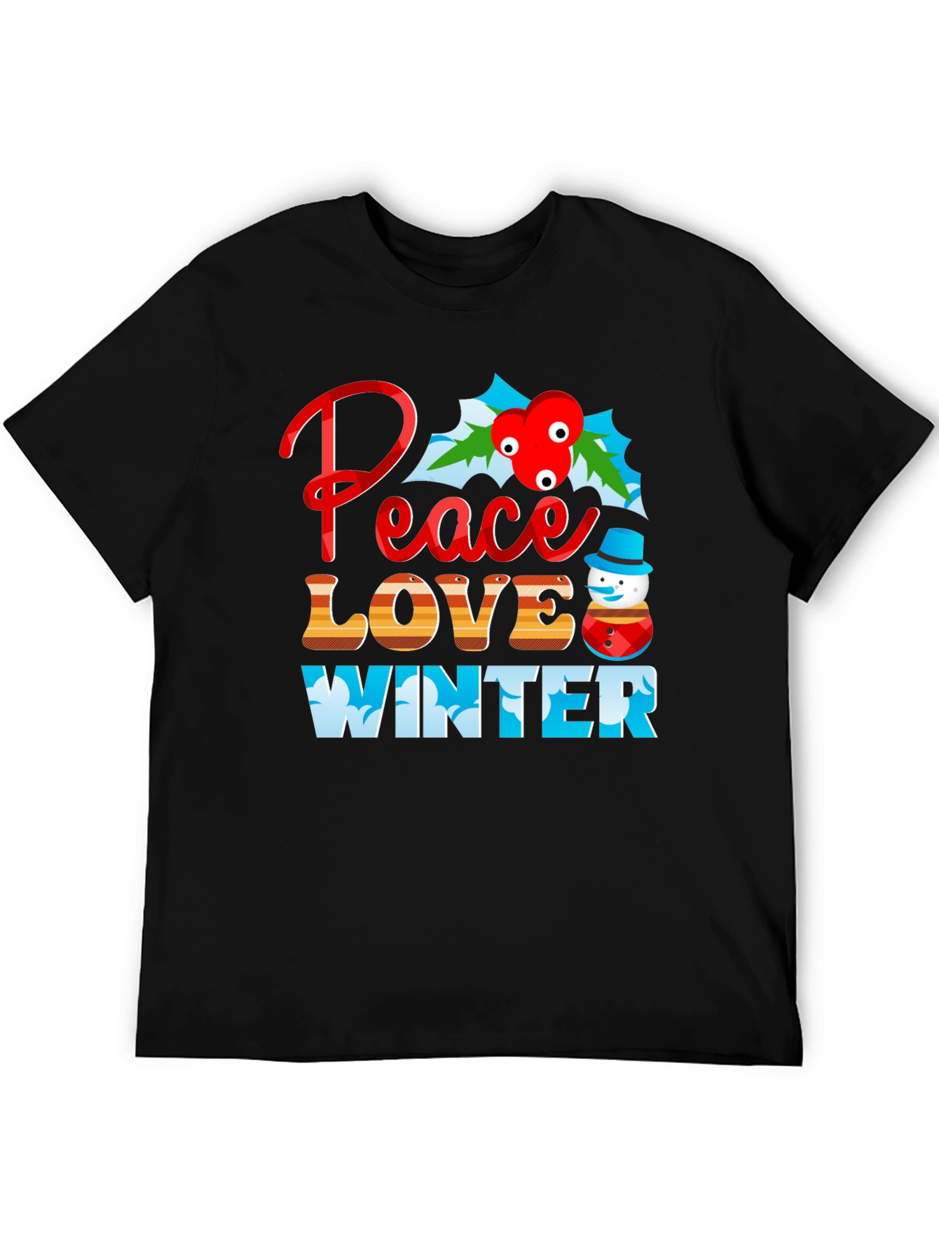 Peace Love Winter Graphic Tee