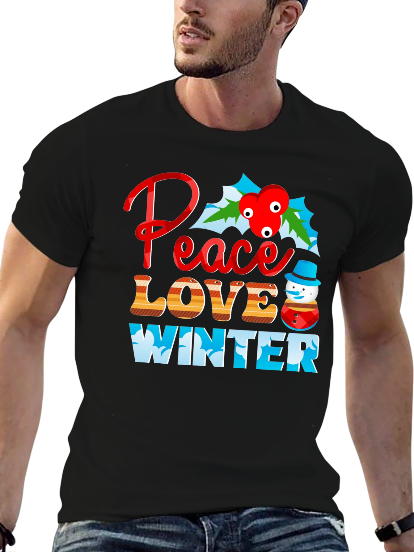 Peace Love Winter Graphic Tee
