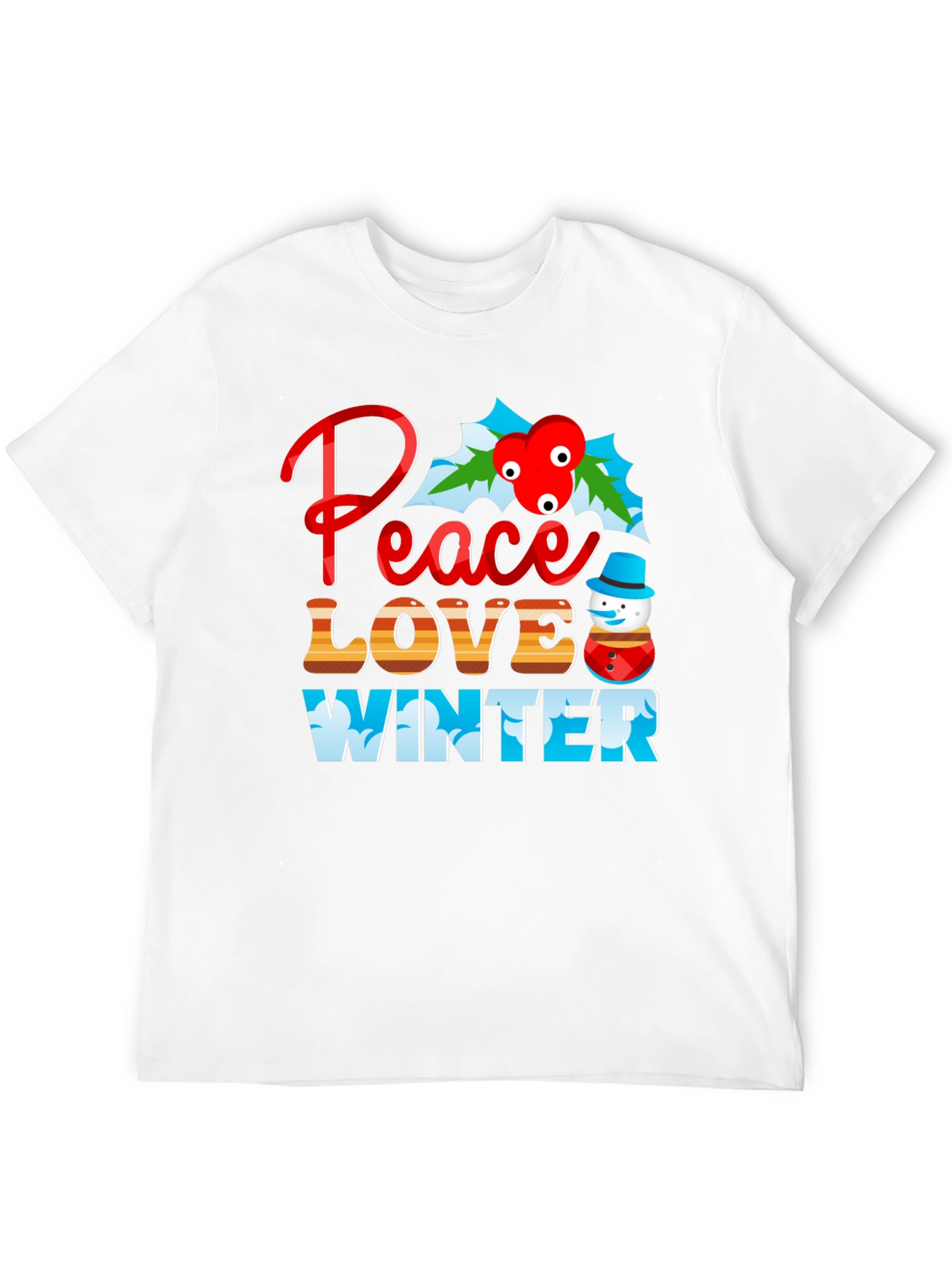 Peace Love Winter Graphic Tee