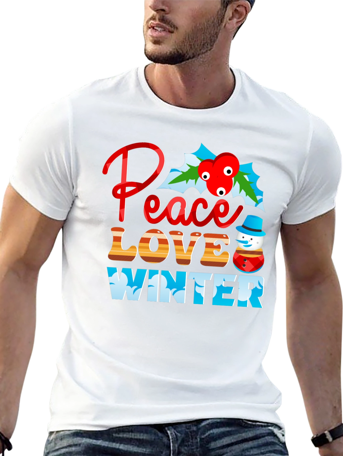 Peace Love Winter Graphic Tee