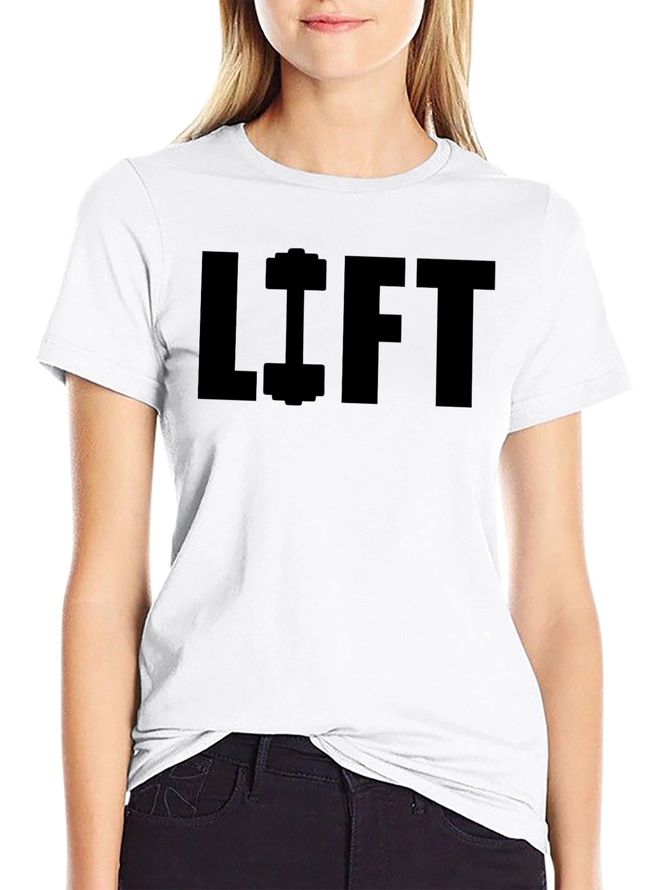 Lift Weightlifting Graphic T-Shirt - Black