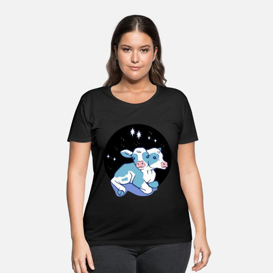 two headed calf with stars sticker