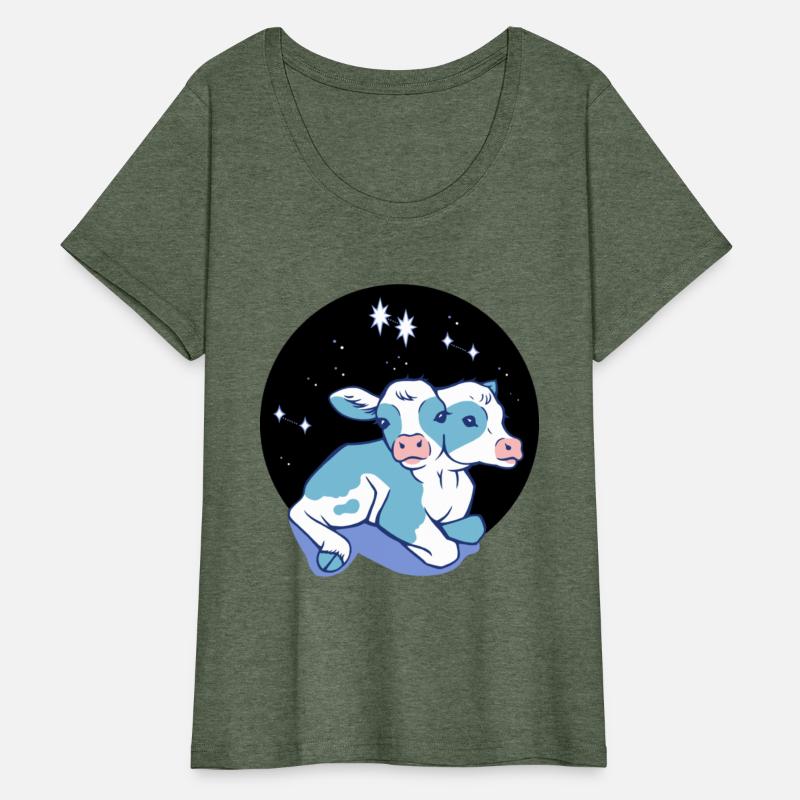 two headed calf with stars sticker