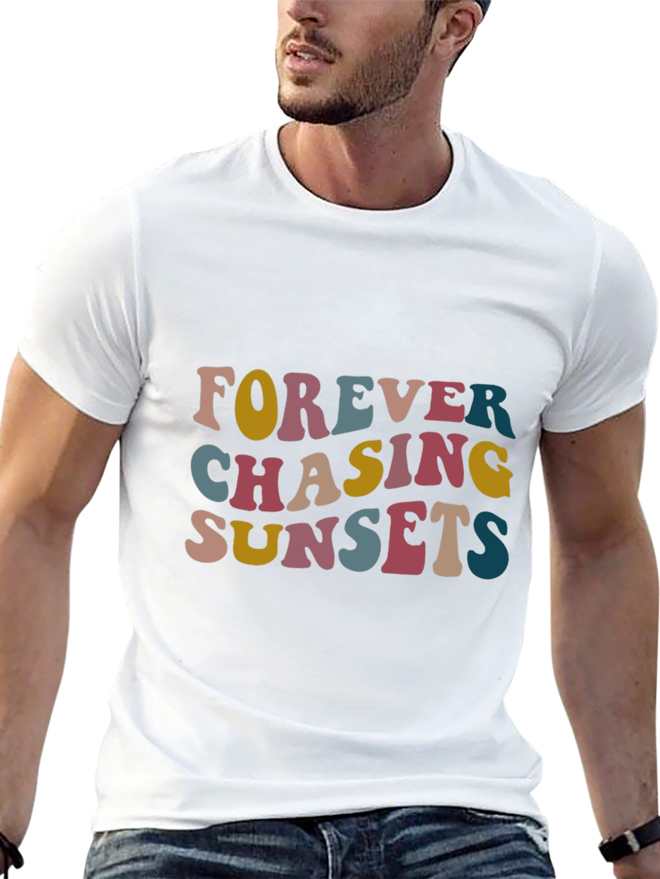 Retro Forever Chasing Sunsets Graphic Tee