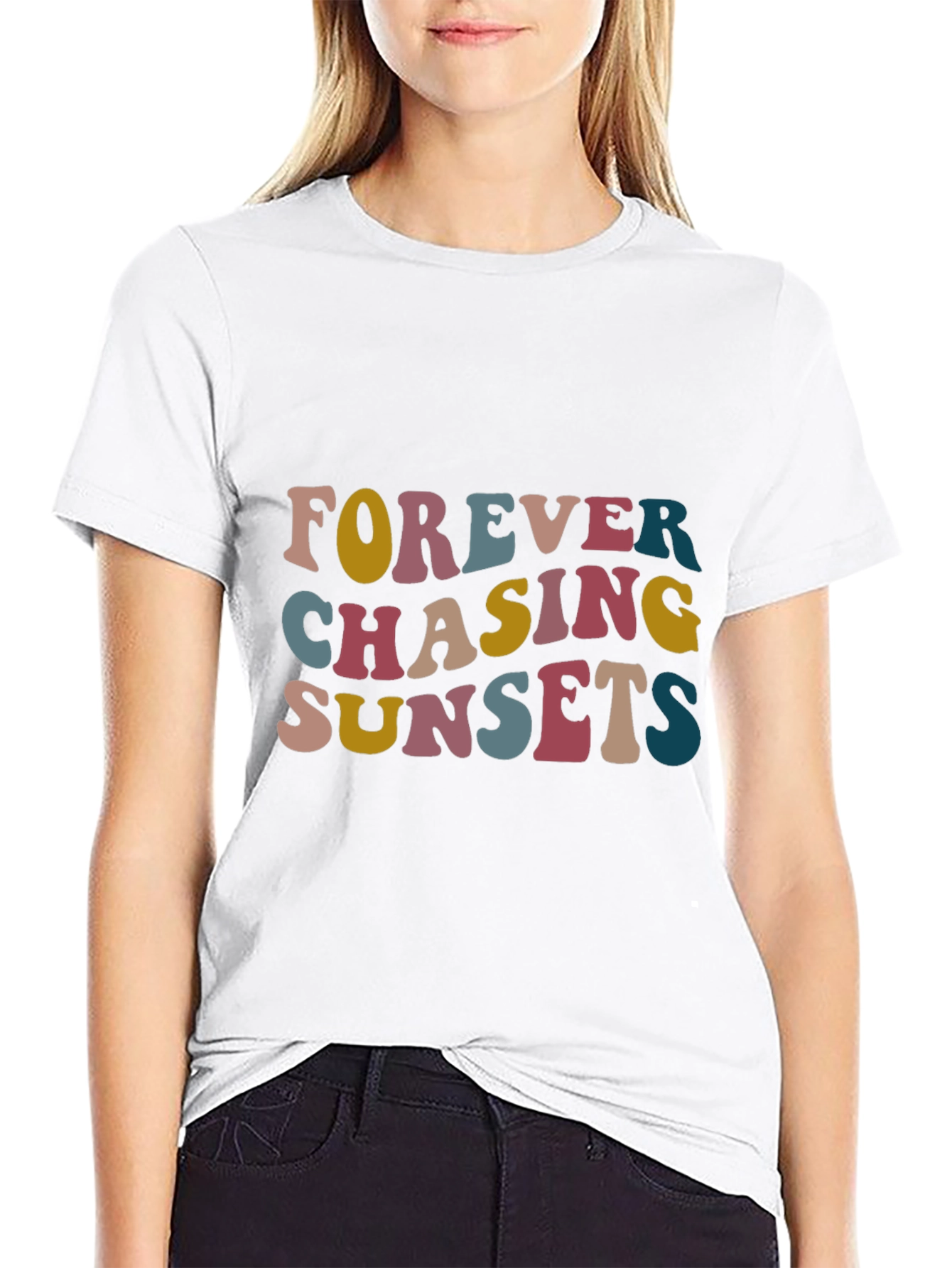Retro Forever Chasing Sunsets Graphic Tee