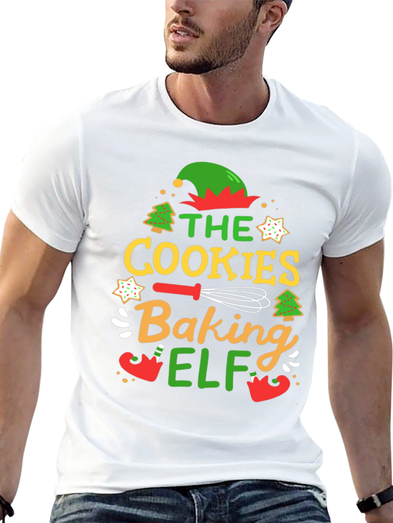 Cookies Baking Elf Holiday T-Shirt