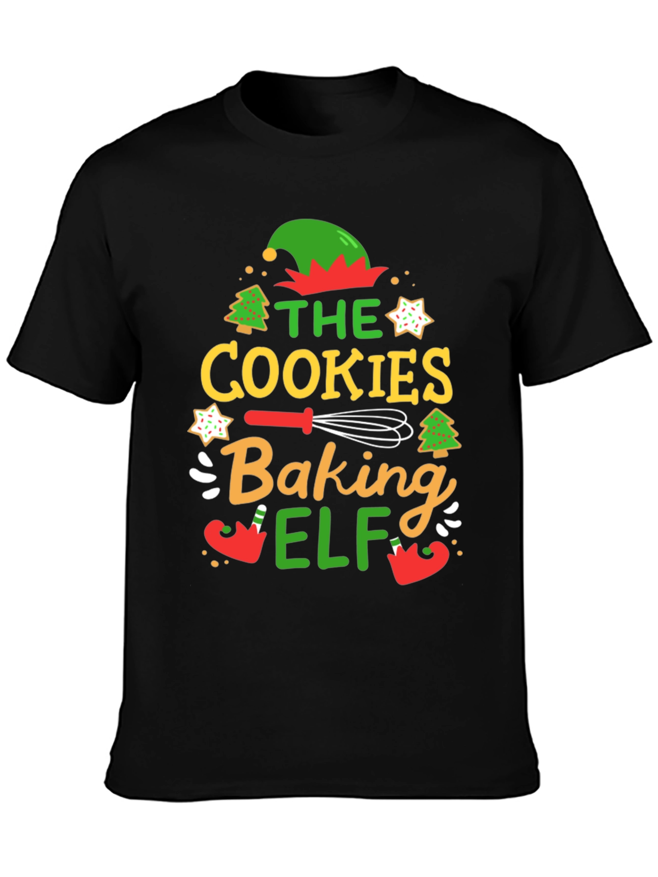 Cookies Baking Elf Holiday T-Shirt
