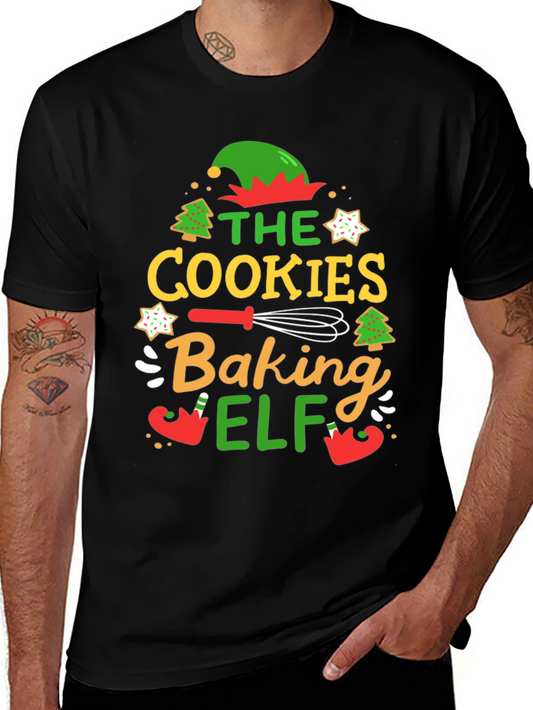 Cookies Baking Elf Holiday T-Shirt