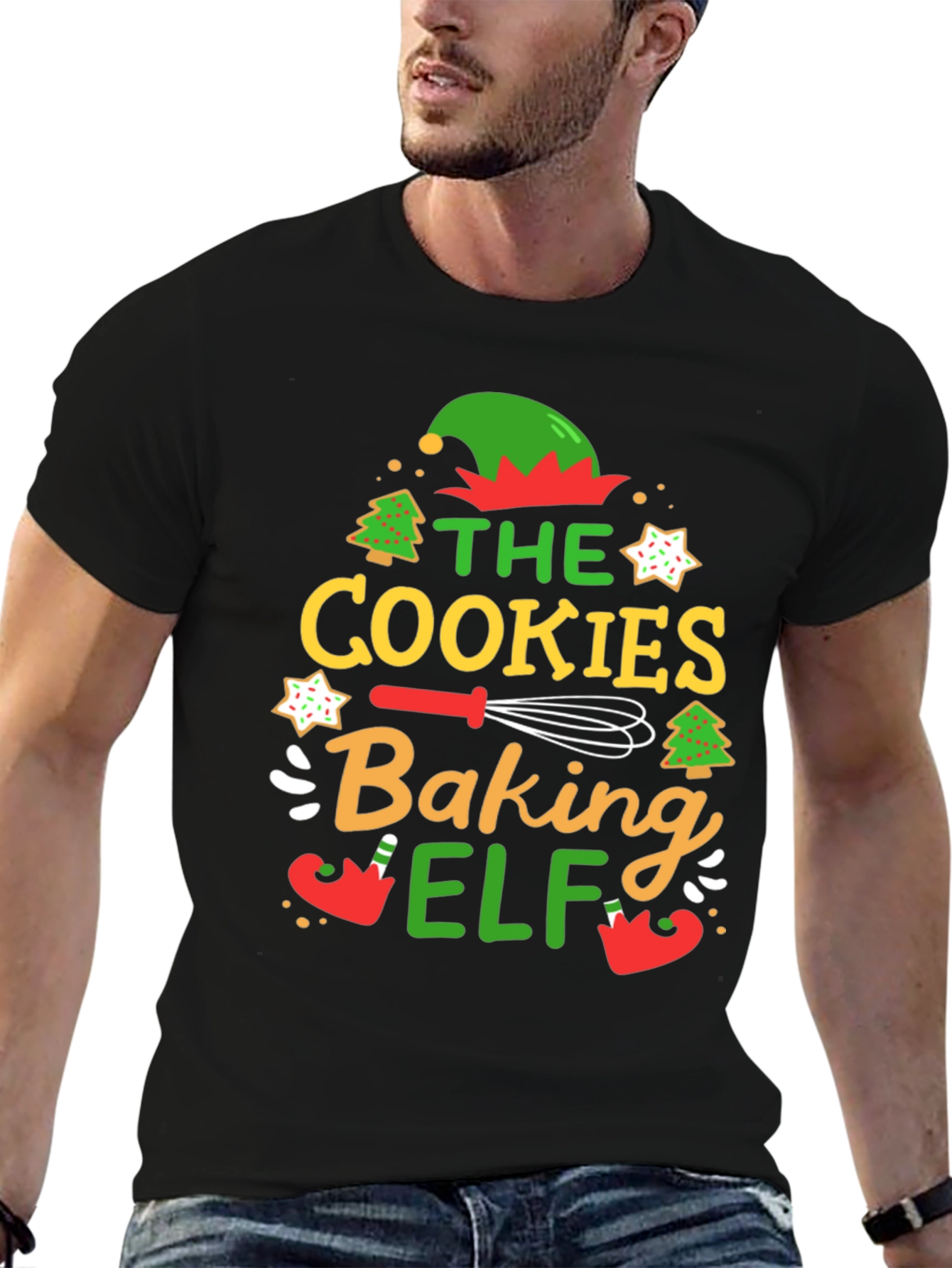 Cookies Baking Elf Holiday T-Shirt