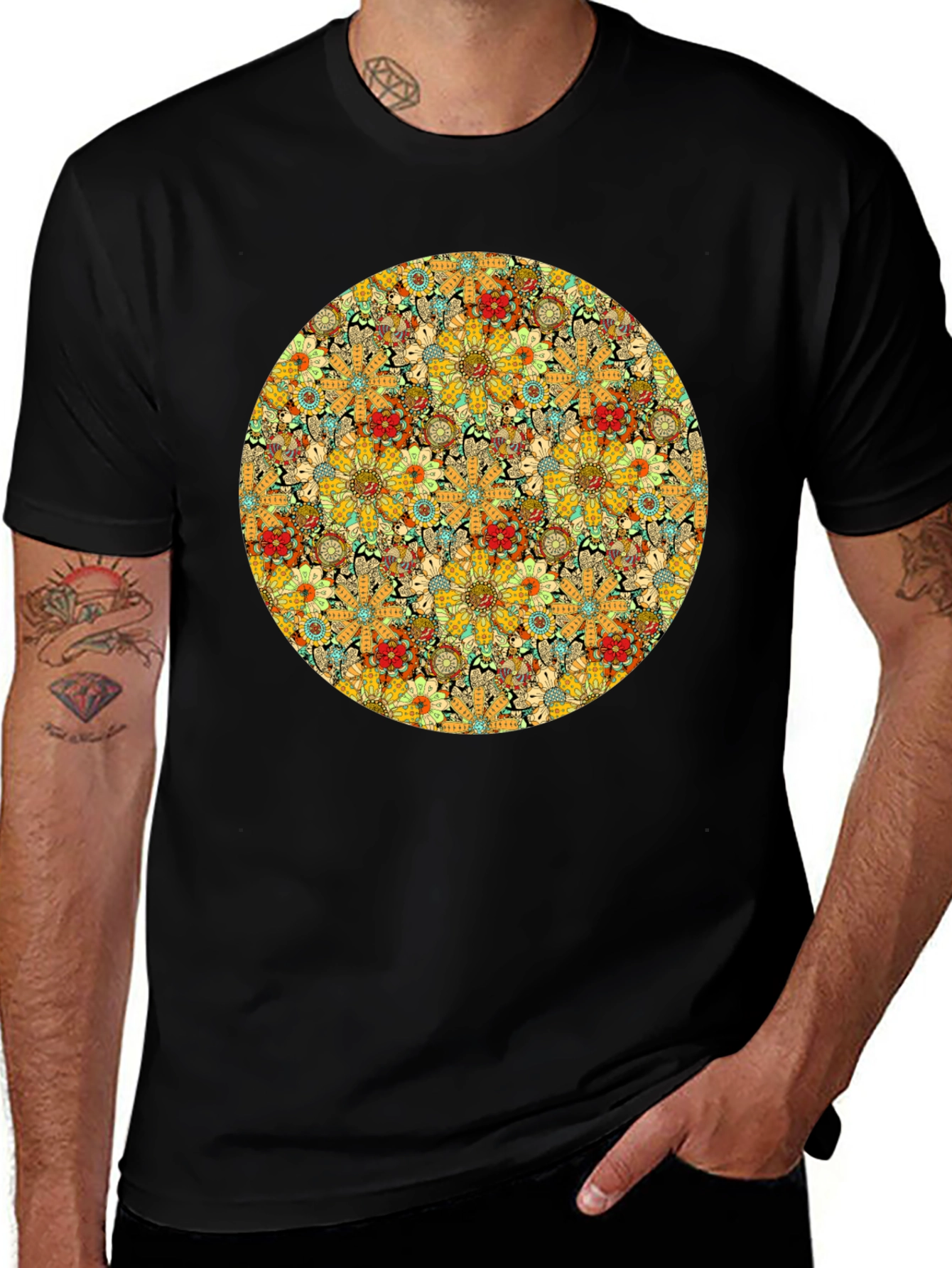 Floral Circle Tee