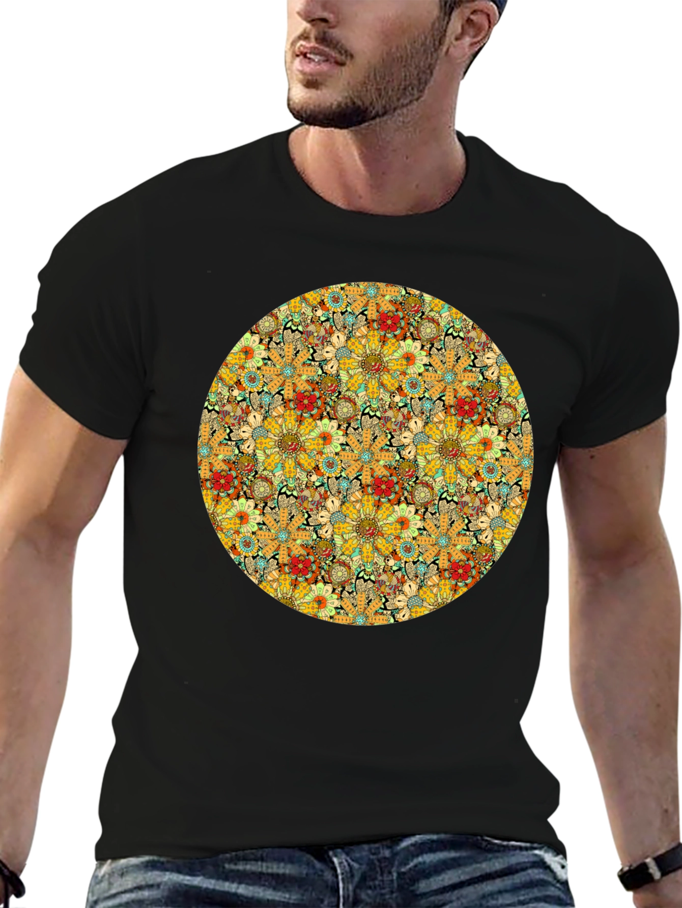 Floral Circle Tee